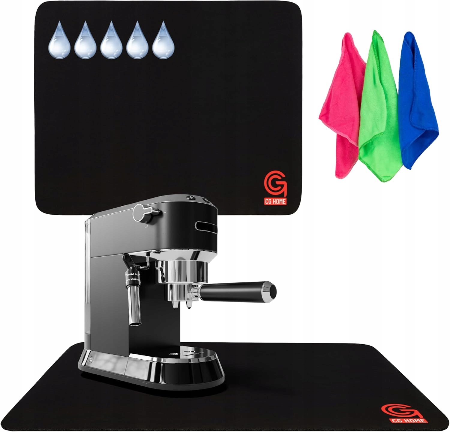 Kaffeemaschinenmatte 30x40 Cm, Rutschfest, Schwarz, Saugfähig Für Die Küche
