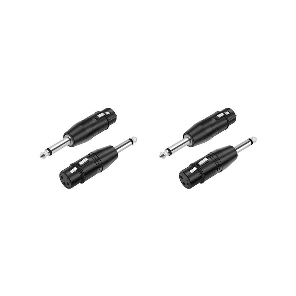 Dies Ist Ein 4-teiliges Set Aus 6,35-mm-mono-stecker Auf Xlr-3-pin-buchse-audio-konverter-adapteranschlüssen Für Kopfhörer, Mikrofone Und Verstärker.