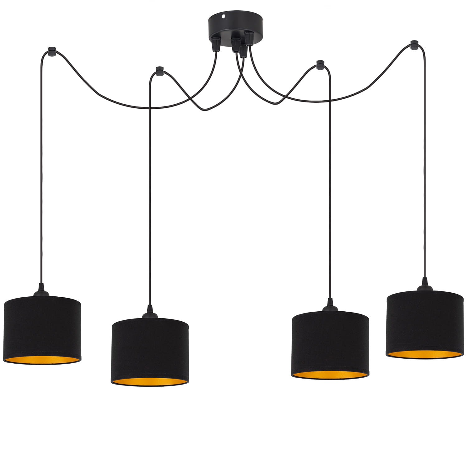 Tornado Pam4 Lampe Schwarz-gold