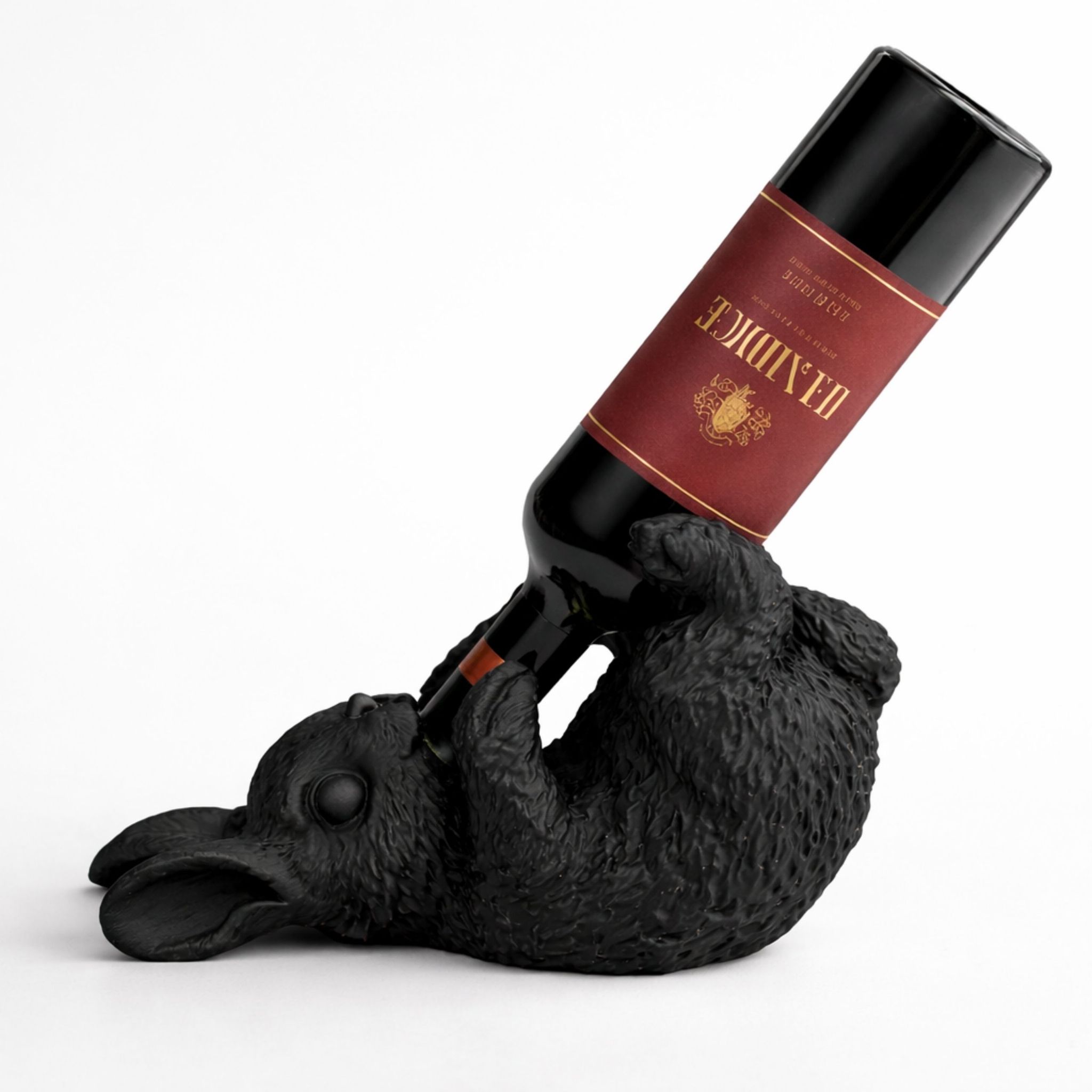 Weinregal Hase Schwarzer Flaschenhalter 3d Tischdekoration