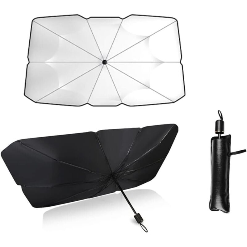 Ulisem Faltbarer Auto-sonnenschutz 140 X 79 Cm Blockiert 99,9 % Der Uv-strahlen Für Pkw, Suvs Und Lkw
