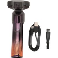 Elektrischer 3d 3-in-1 Barttrimmer Mit Doppelring-scherkopf, Kabellos, Wiederaufladbar Und Abwaschbar, Für Trockene Und Nasse Haut Geeignet, Ideal Für Reisen Und Zuhause.