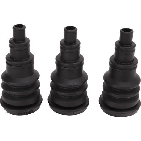 Set Aus 3 Universellen Schwarzen Gummischutzhüllen Für 3/8"- Bis 1"-kabelbäume, Kompatibel Mit Firewalls.