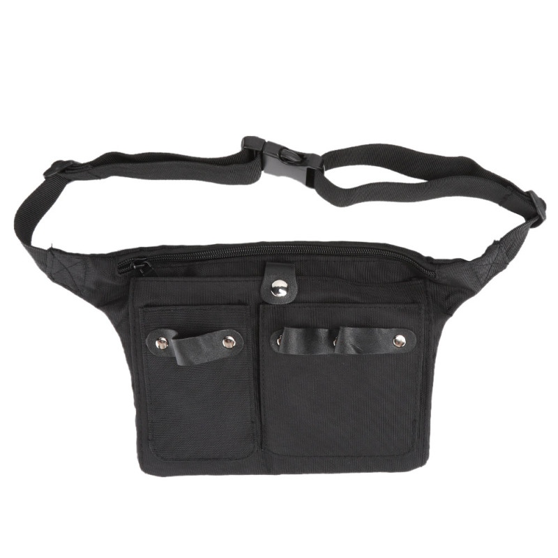 Multifunktionale Gürteltasche Für Schere, Haarspangen Und Kamm, Aufbewahrungstasche Für Friseurwerkzeuge, Schwarz (schwarz)