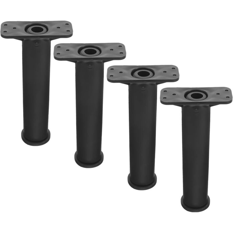 Höhenverstellbare Stahlbettbeine – 4er-set Verstärkte Mittelstützen, Höhenverstellbar 50–75 Cm Für Bettgestell Oder Lattenrost – Ulisem