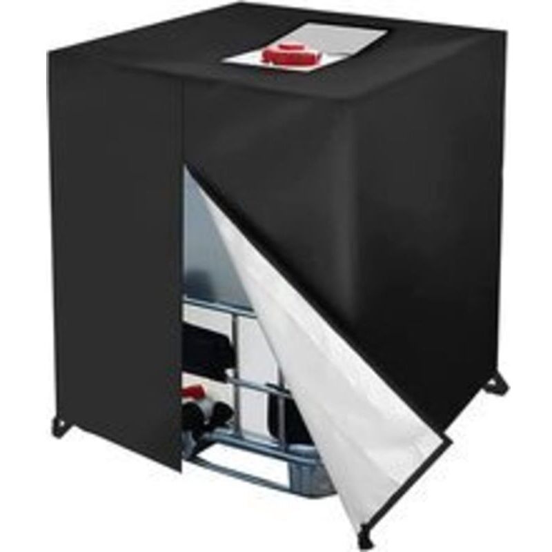 Schutzhülle Für 1000-liter-ibc-container Aus 420d-polyester, Uv- Und Staubbeständig, Mit Reißverschluss, Maße: 120 X 100 X 116 Cm – Ulisem