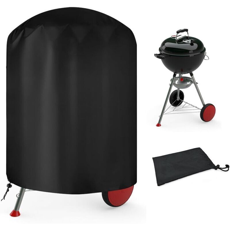 Runde Schutzhülle Für Den Grill Im Freien Aus Strapazierfähigem 210d Oxford-gewebe, Durchmesser 71 Cm, Wasserdicht Und Uv-beständig -ulisem