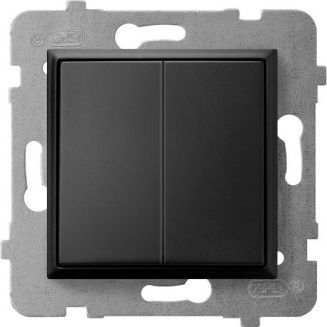 Aria Doppeltreppenschalter, Schwarzmetallic Łp-10u/m/33