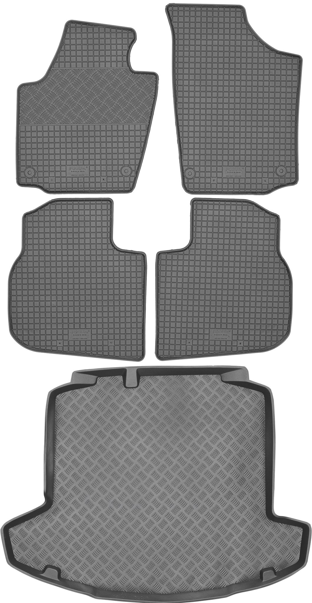 Seat Toledo Iv Limousine (2012–2018) – Set – Gummifußmatten + Kofferraummatte