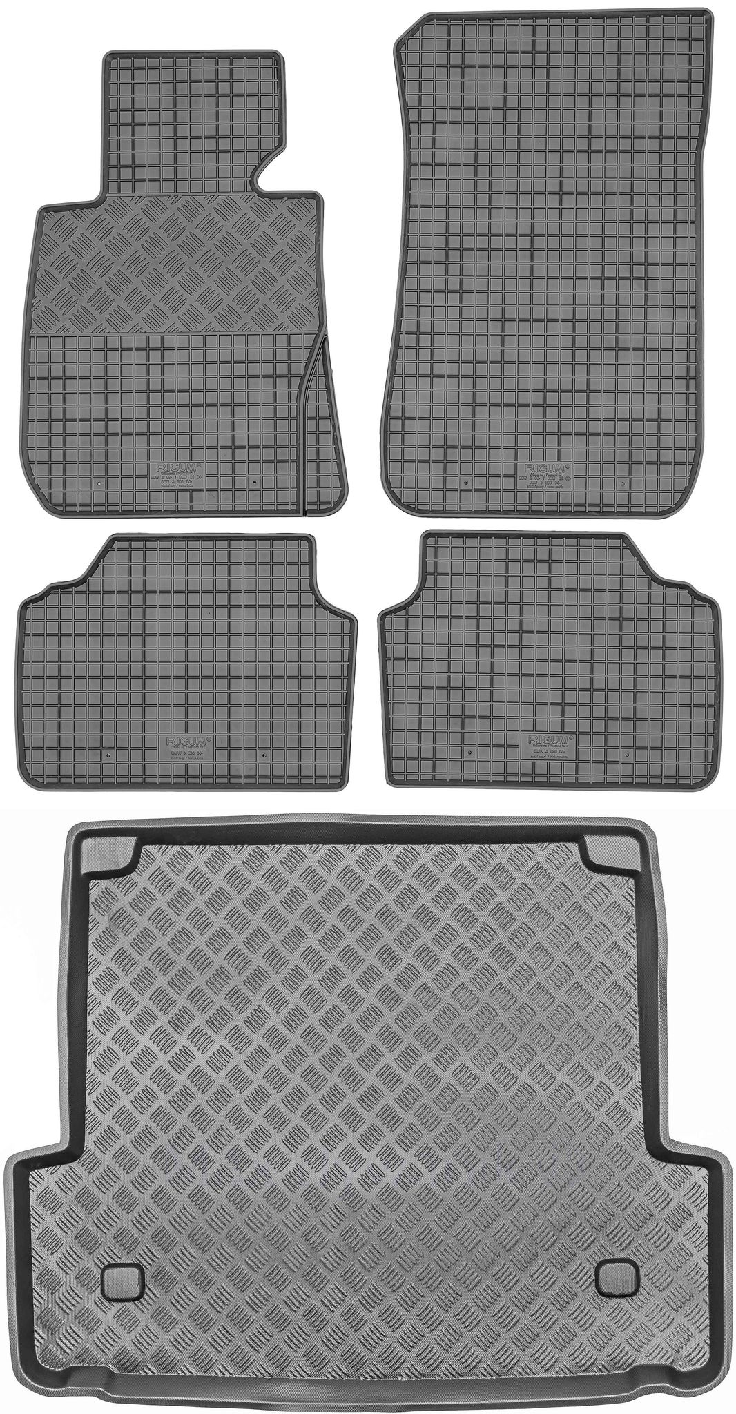 Bmw 3er E91 Touring/kombi (2005–2013) – Set: Gummifußmatten + Kofferraummatte