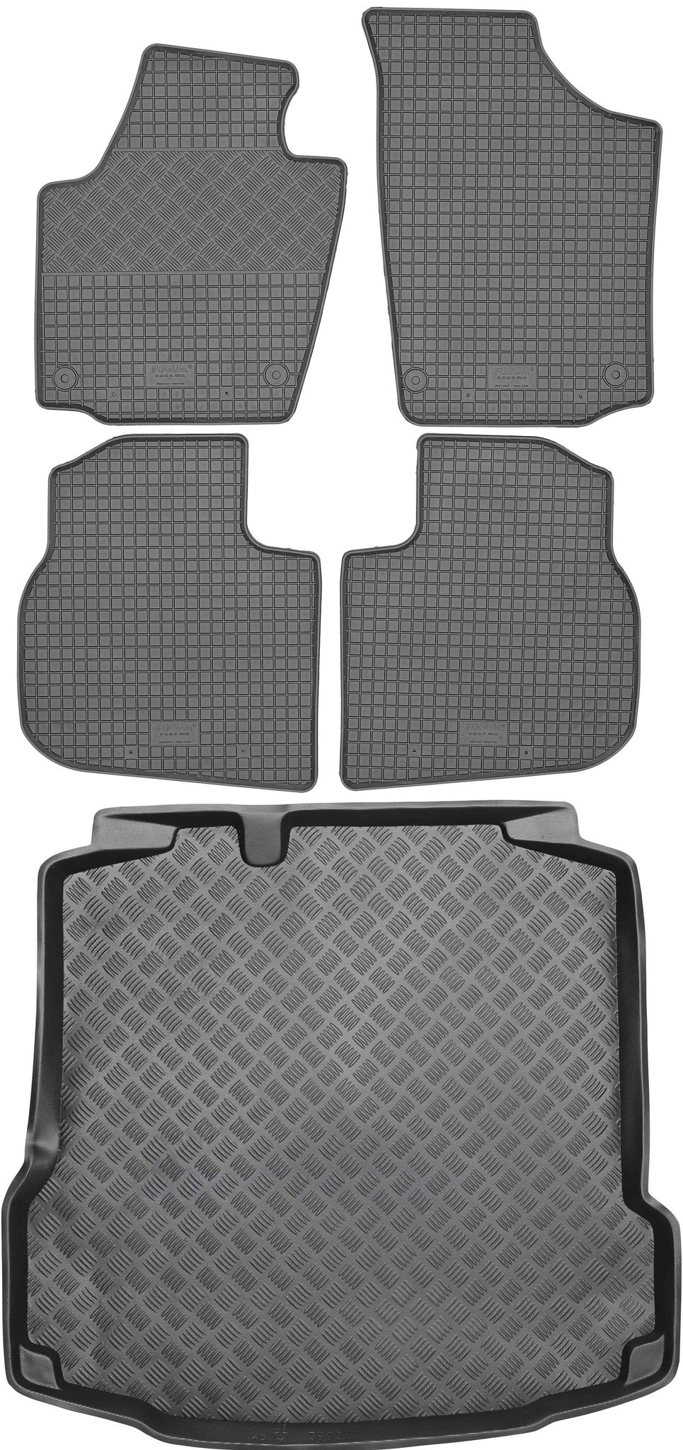 Seat Toledo Iv Limousine Ab 2013 Set - Gummifußmatten + Kofferraummatte