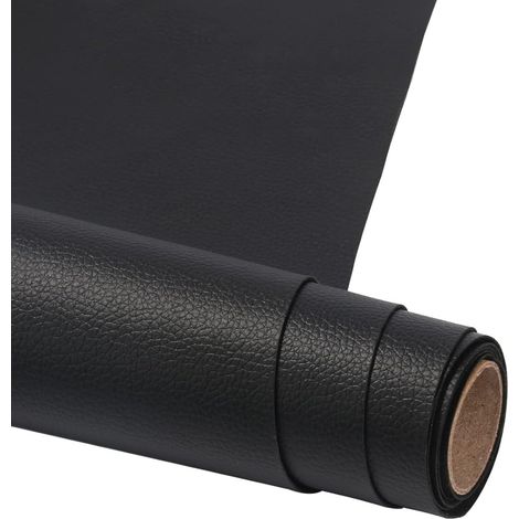 Selbstklebender Kunstlederflicken 50 X 137 Cm – Lederreparaturflicken – Selbstklebender Lederflicken Zur Reparatur Von Sofas, Handtaschen, Jacken, Autositzen Und Ledermöbeln – Schwarz