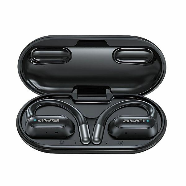 Awei Bluetooth 5.4 Kopfhörer Ows T93+ Dockingstation Schwarz/schwarz