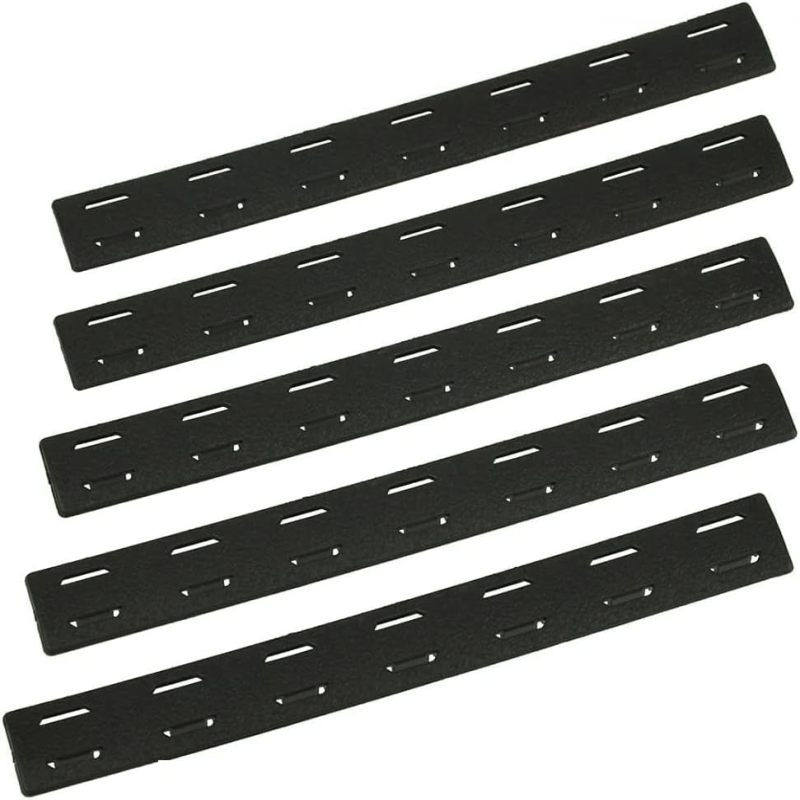 Kompatibel Mit M-lok-einzelschlitzplatten, Hitzebeständiges Nylonpolymer, 5er-pack (schwarz)