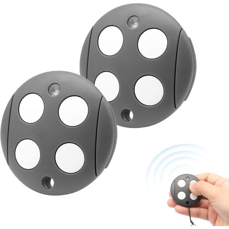 4-kanal-fernbedienung Mit Rolling-code (433,92 Mhz) Für Tore – 2er-pack, Kompatibel Mit Mhouse Gtx4