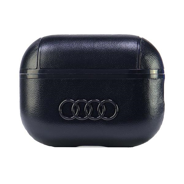 Audi Lederhülle Mit Großem Logo Für Airpods Pro 2, Schwarz/schwarz, Au-app2-gt/d3-bk
