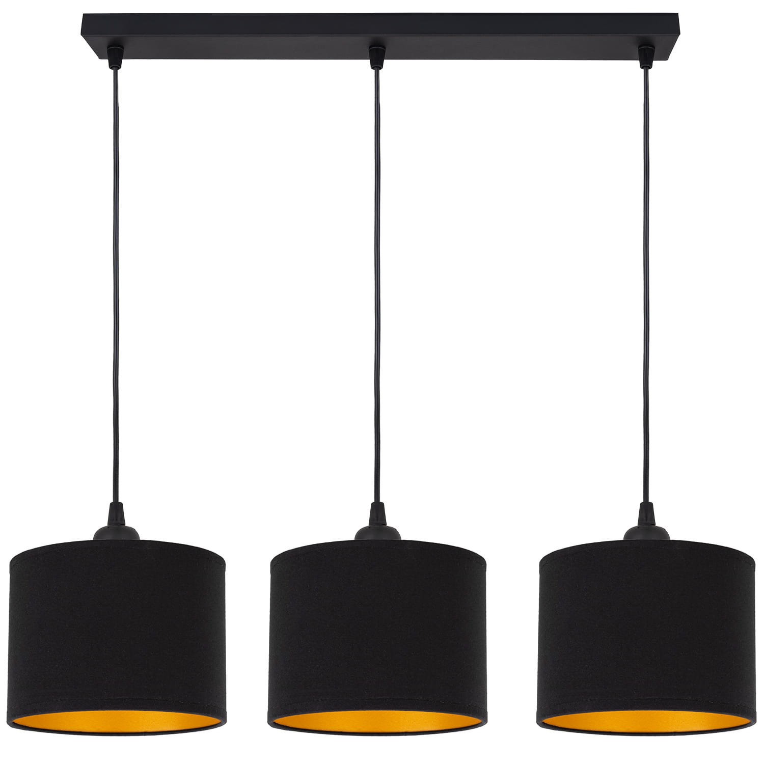 Tornado Am3p Lampe Schwarz-gold