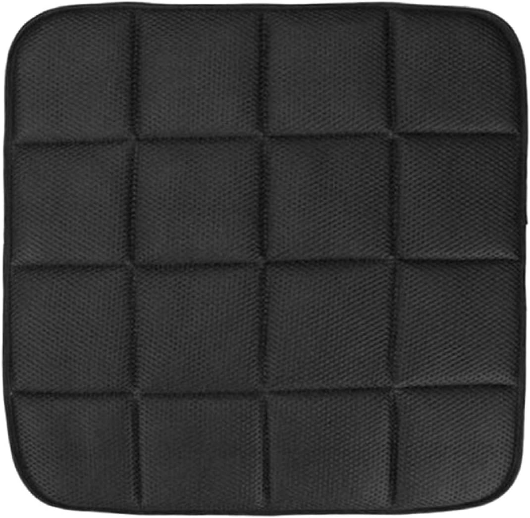 Natürliche Bambooehoutskool Bureaustoel Kussen Auto Zit Kussen Anti-slip Kussen - Schwarz
