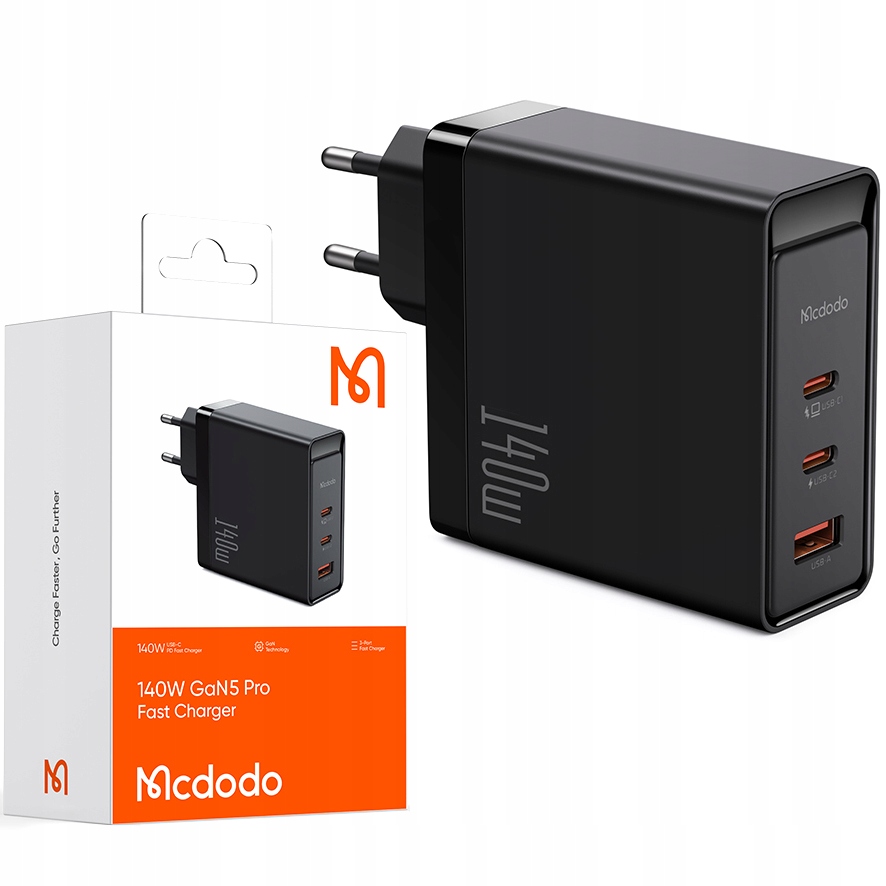 Mcdodo Schnellladegerät Für Macbook Gan 3x Usb-c 140w