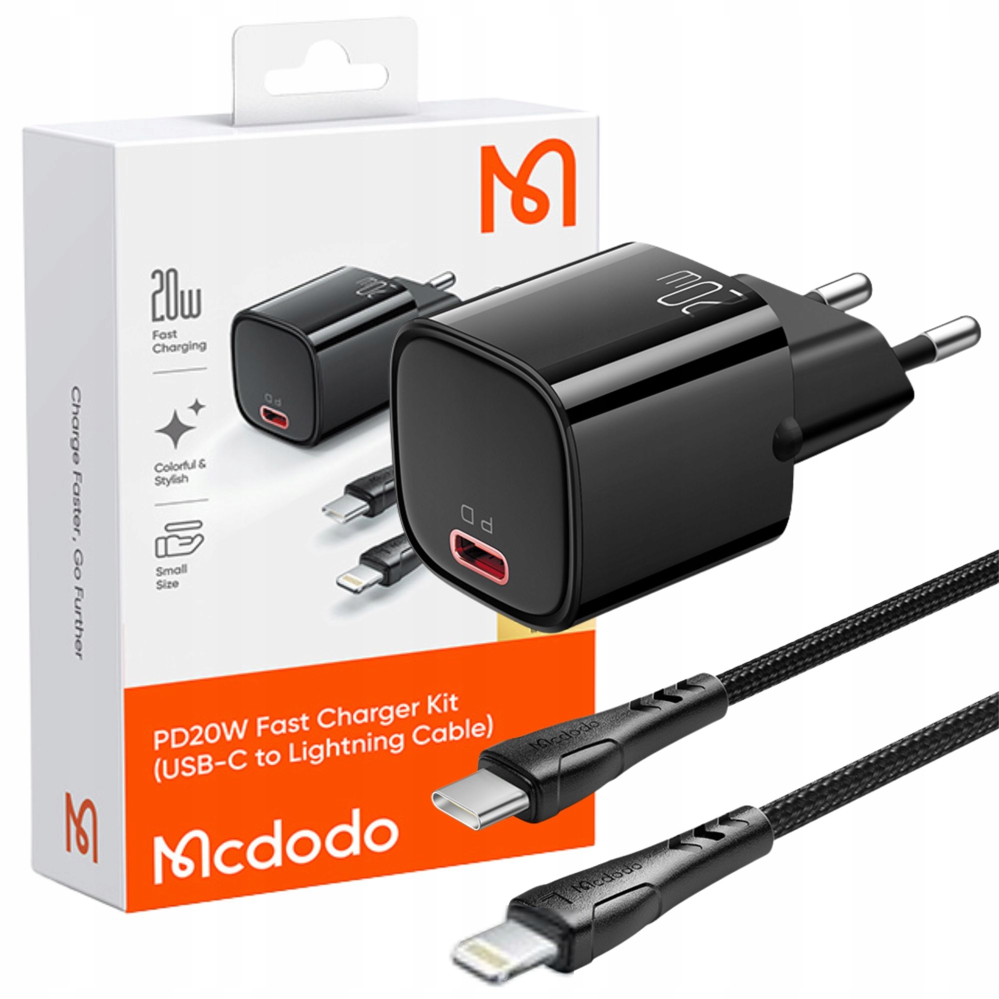 Mcdodo Schnell-wandladegerät-netzteil Für Iphone Lightning 20w 1m Kabel