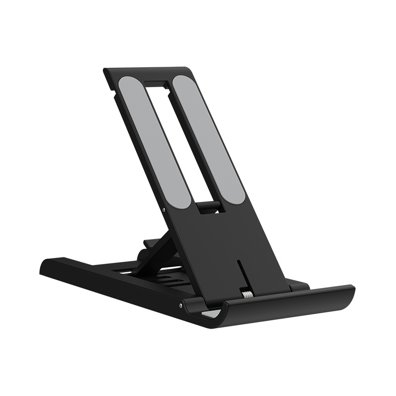 Faltbarer Telefonhalter, Schwarz, Faltbar Für Büro, Reisen, Telefonhalter, Tragbares Schreibtischzubehör, Kompatibler Schreibtisch-telefonhalter
