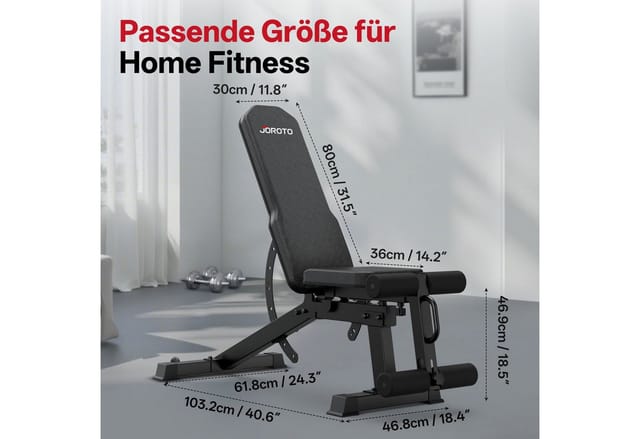 Kraftbank - Joroto - 4-in-1 Mehrfachpositionen - Verstellbare Beinstütze - Tragfähigkeit 800 Kg