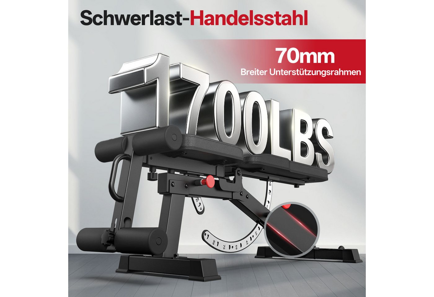 Kraftbank - Joroto - 4-in-1 Mehrfachpositionen - Verstellbare Beinstütze - Tragfähigkeit 800 Kg Bild 2