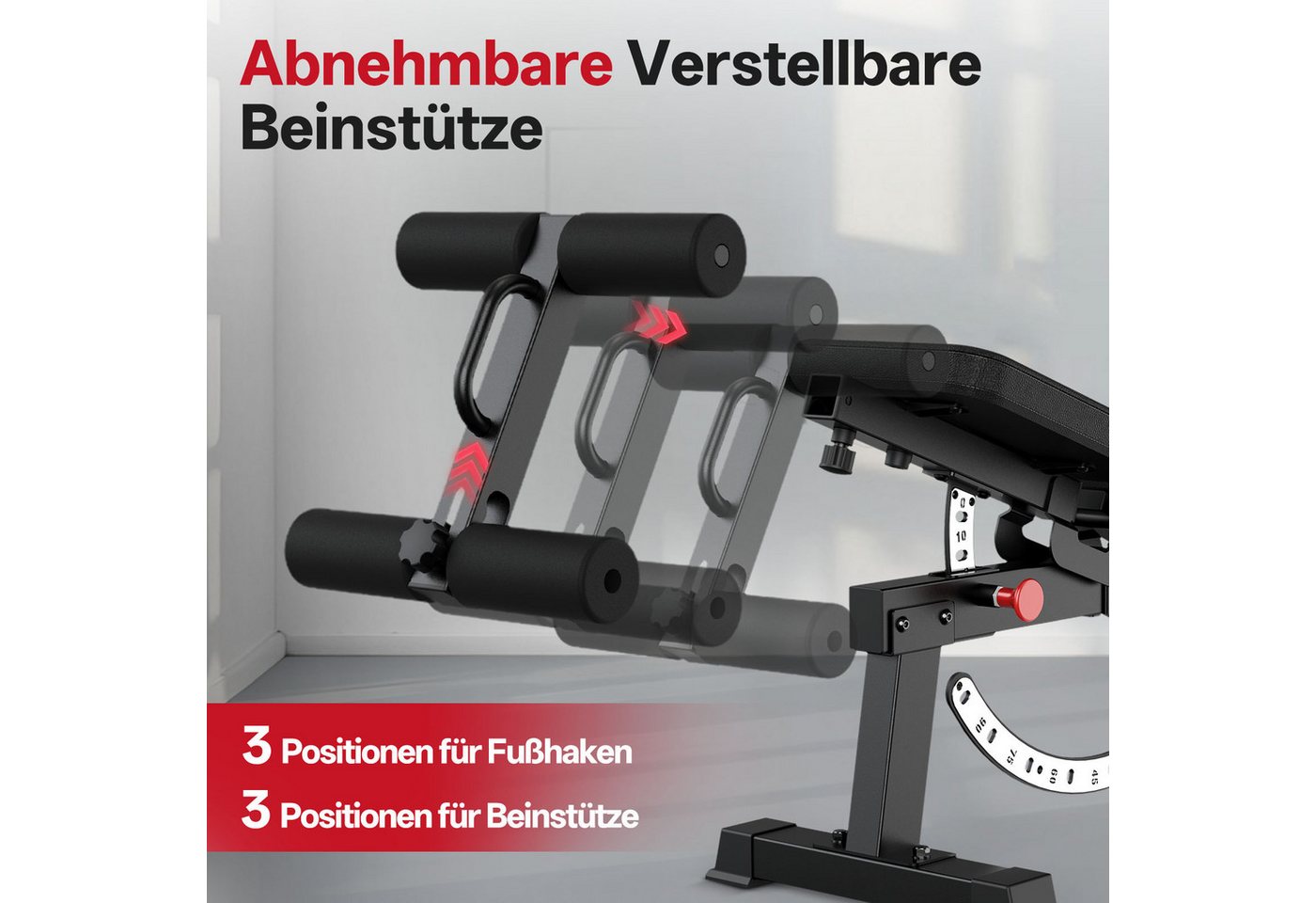 Kraftbank - Joroto - 4-in-1 Mehrfachpositionen - Verstellbare Beinstütze - Tragfähigkeit 800 Kg Bild 4