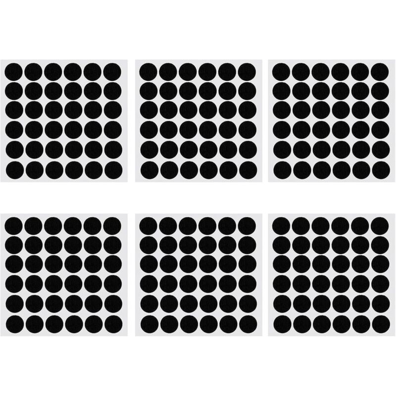 Selbstklebende Möbelgleiter, 216 Stück, Rund, Schwarz, 15 Mm × 5 Mm, Geräuscharmer Bodenschutz – Ulisem