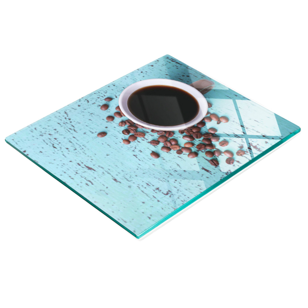 Dekorative, Multifunktionale Glasplatte Aus Gehärtetem Glas, Kaffeebraun/schwarz, 60 X 52 Cm
