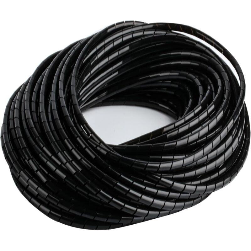 Kabelspiralen Für Elektrokabel, 2 Stück, Schwarz, 4 Mm Durchmesser, 20 M Länge, Ideal Für Büro, Zuhause, Fernseher Und Pc – Ulisem