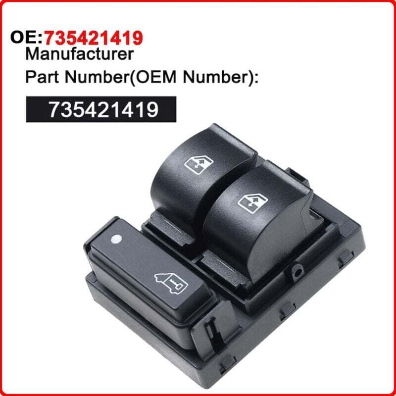 8-poliger Elektrischer Fensterheberschalter Für Fiat – Teilenummer 735421419 6490x9 735487419, Einfache Installation – Ulisem