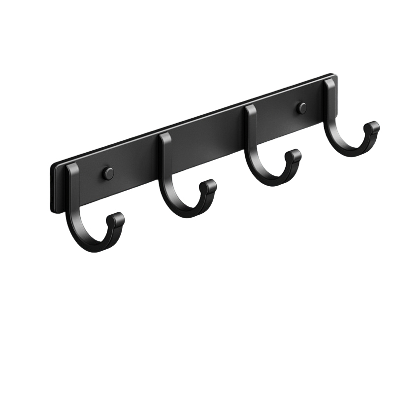 Aluminium-wandhaken Zum Aufkleben Ohne Bohren Für Kleidung/hüte/badezimmer (aluminium)