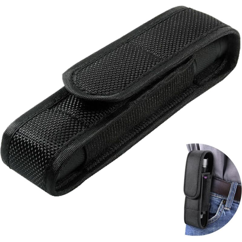 Taktisches Nylon-taschenlampenholster – Strapazierfähige Tasche Mit Gürtelclip, Ideal Für Camping Und Wandern – Ulisem