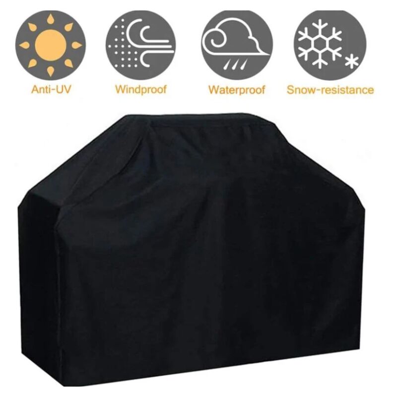 Wasserdichte, Uv-beständige Grillabdeckung, 600d Oxford-gewebe, 145 X 61 X 117 Cm, Windschutz Für Standardgrills – Ulisem
