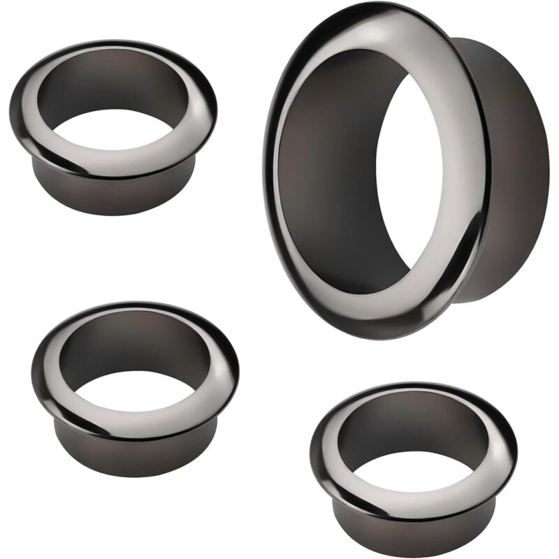 Kabelmanagement Aus Kunststoff, Ø 40 Mm – 4er-set Schreibtisch-organizer Mit Deckeln Für Ordentliches Kabelmanagement Auf Tischplatten – Ulisem