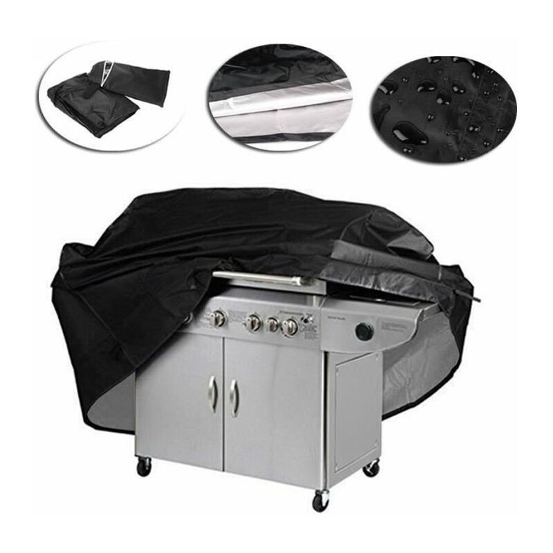 Nazalus-hot Sale-grillabdeckung Bbq Schutzhülle Schwarz 170 X 61 X 117 Cm