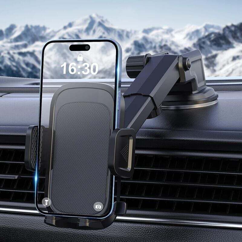 Auto-handyhalterung Mit Saugnapf, 360°-drehung Und Auslöseknopf – Kompatibel Mit Iphone 14/13/12 Und Galaxy S22 (4-7 Zoll)