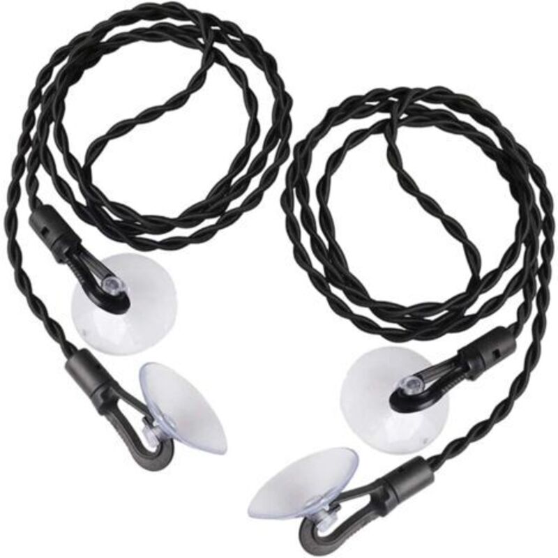 Tragbare, Winddichte, Elastische Wäscheleine – 2er-pack Mit Haken Und Saugnäpfen, Ideal Für Reisen, Camping Und Outdoor-aktivitäten – Ulisem