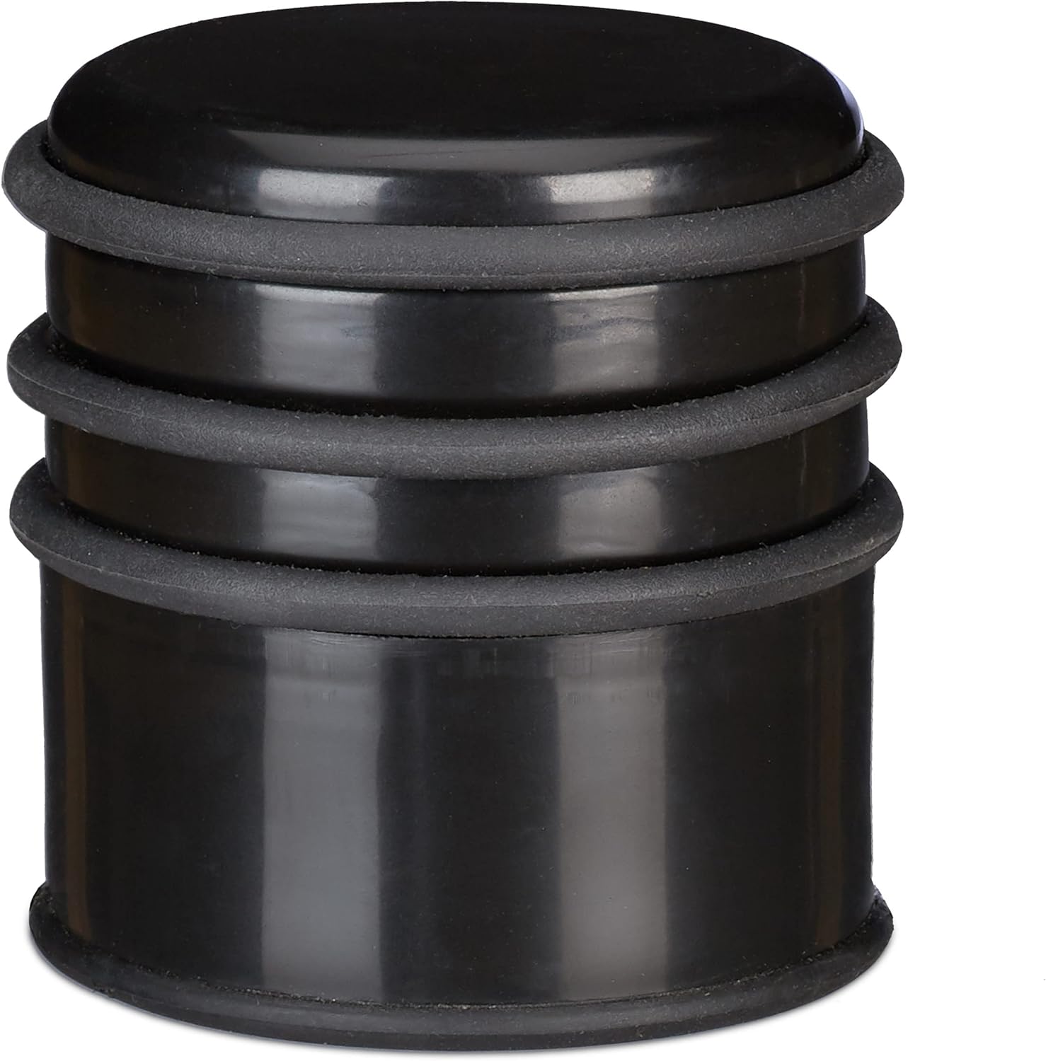 Bodenstopper Für Undichte Türen Und Fenster, ∅ Cm, Gummiringe, Schwarz, Pp, 8 X 7 X 7 Cm