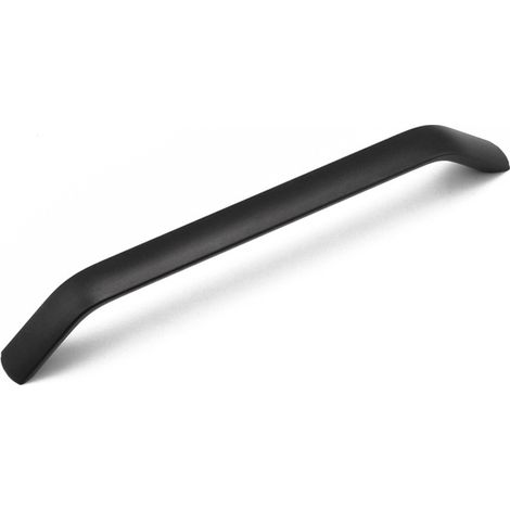 10 Küchenschrank- Und Schubladengriffe, Kleiderschrankgriffe, Schlafzimmermöbelgriffe, Sandgestrahlte Oberfläche, 160 Mm Lochabstand, Schwarz