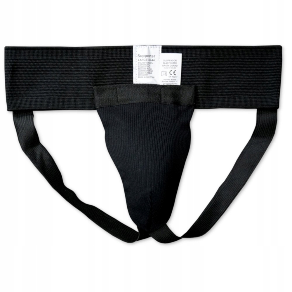 Schrittschutz Mit Hosenträgern, Schwarz, Größe M