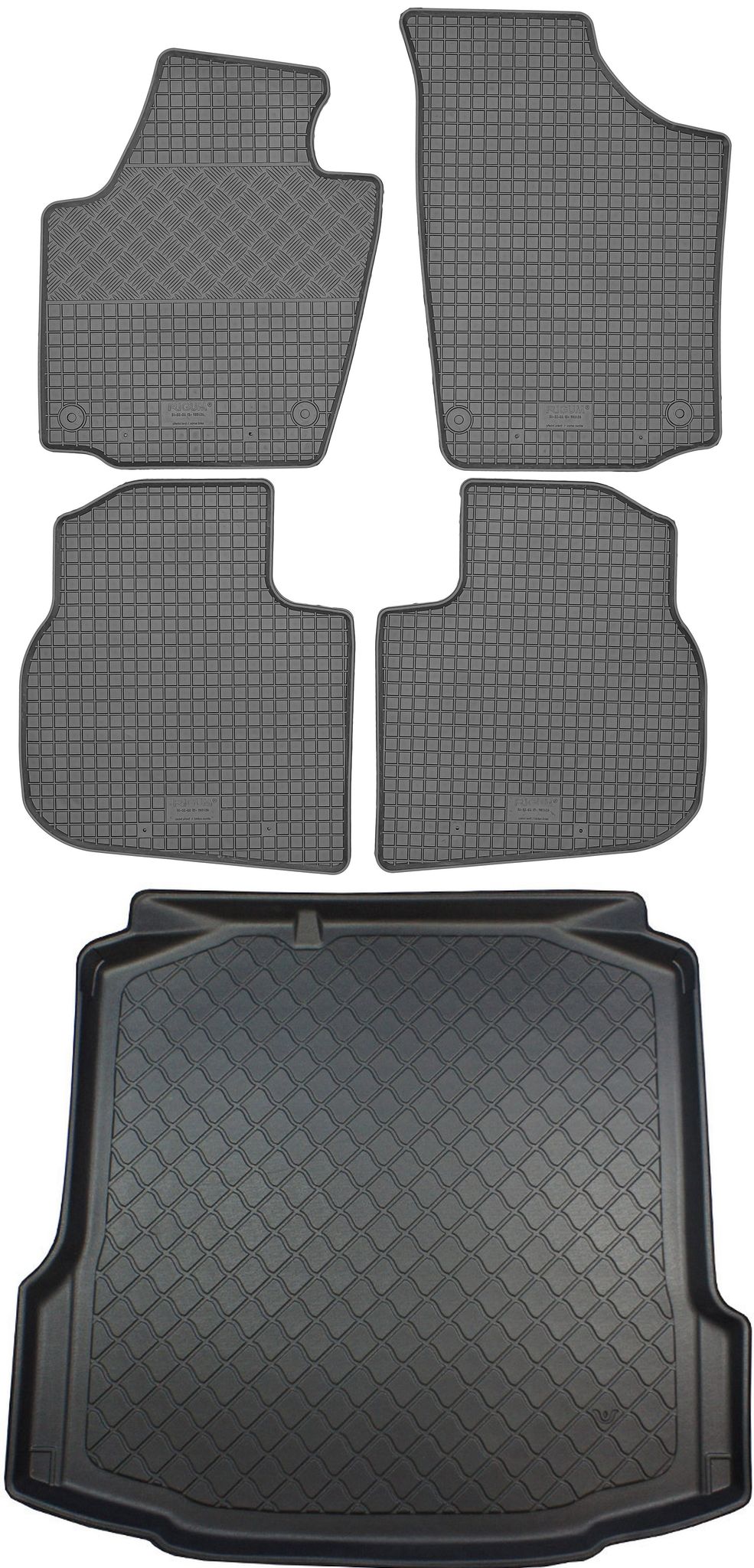 Seat Toledo Iv Schrägheck (5-türer) Von 02.2013-05.2019 Set - Gummifußmatten + Kofferraummatte