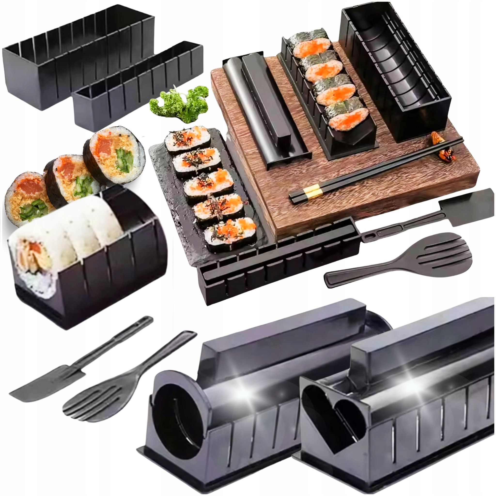Set Mit 10 Sushi-formen, Reisform, Kochset, Sushi-zubehör