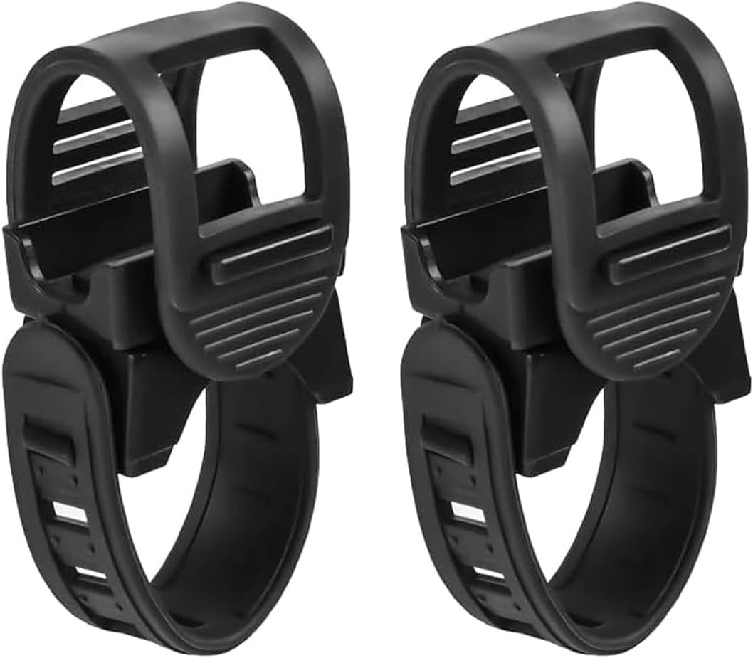 2 Stück Fahrradlichtclip Für Uhrenarmband, Lichthalter, Leistungsstarker Taschenlampenclip Für Radfahren, Mountainbiken, Rennradfahren Und Motorradfahren