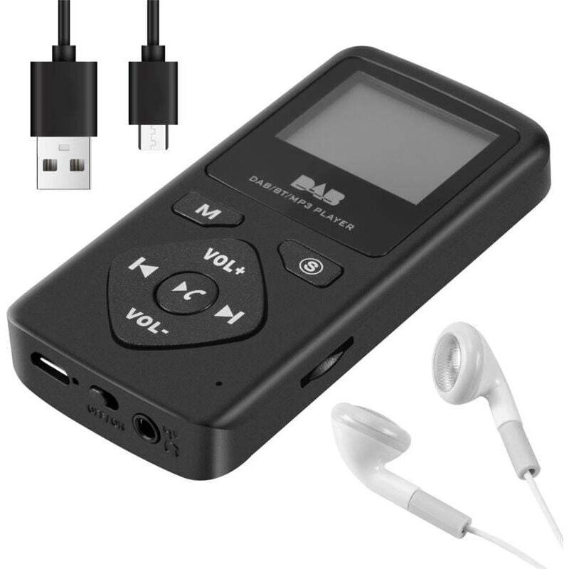Tragbarer Digitaler Fm-kopfhörer Mit Mp3-player, Bluetooth 4.0 Und Micro-usb-anschluss – Kompakt, Markenlos