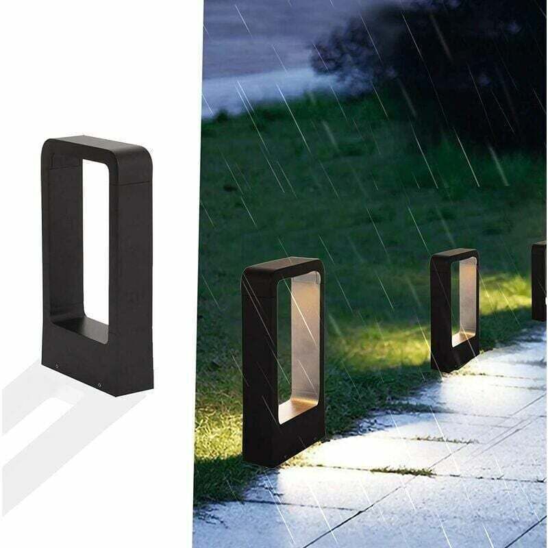 7-w-led-außenleuchte, Schutzart Ip65, 3000 K, Schwarz, 30 X 16 Cm Für Terrasse Oder Garten – Ulisem