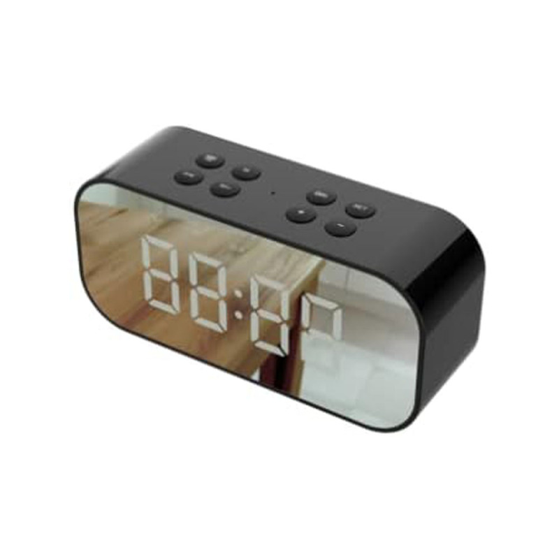 Tragbarer Kabelloser Bluetooth-lautsprecher, Turmlautsprecher, Subwoofer, Musikbox, Wecker Mit Schlummerfunktion