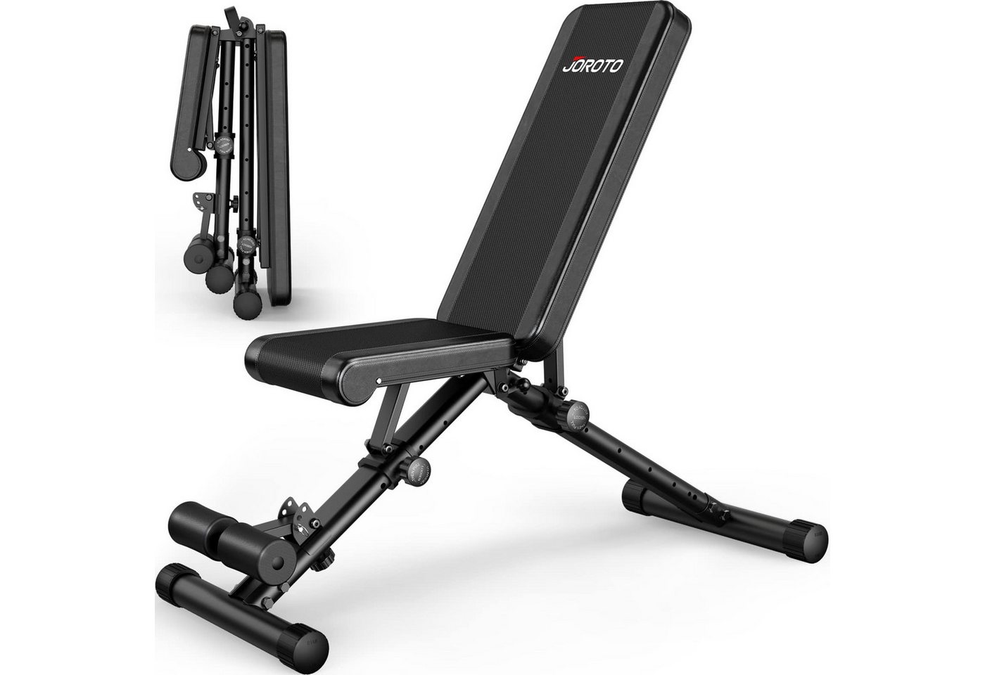 Joroto Md35 Faltbare 3-in-1 Kraftstation - 8 Verstellbare Positionen - Vielfältiges, Stabiles Und Sicheres Training - Tragfähigkeit 318 Kg Bild 3
