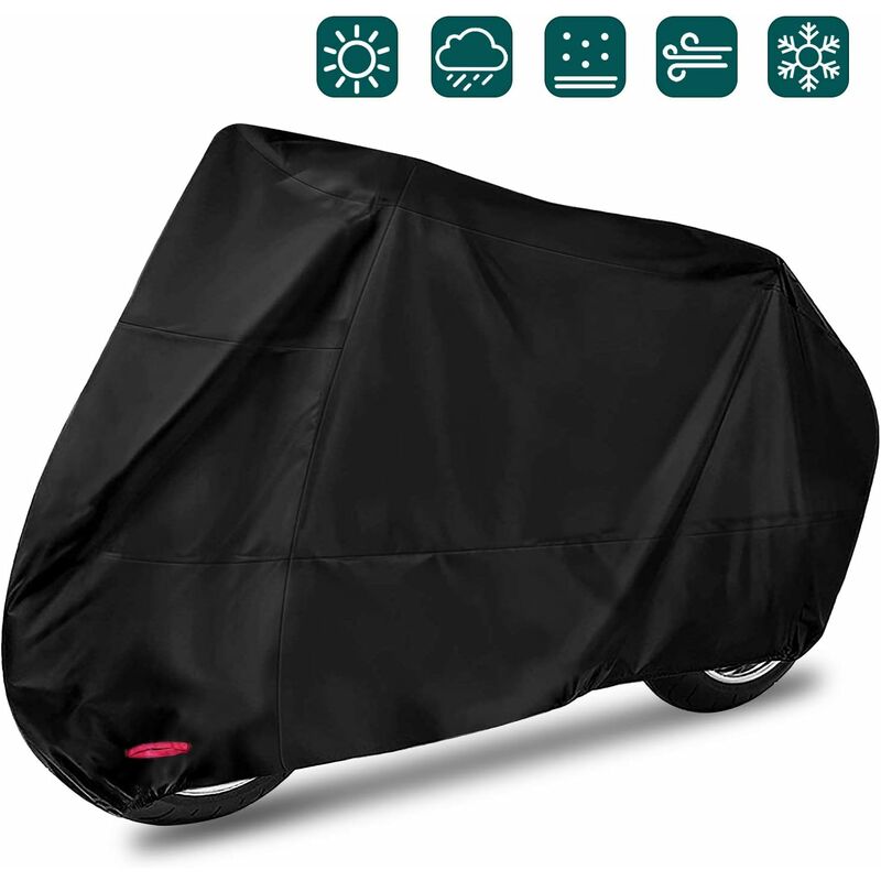Nazalus-hot Sale-motorrad-schutzhülle – Für Drinnen Und Draußen – Für Harley-davidson, Honda, Suzuki – Schwarz (245 X 105 X 125 Cm)